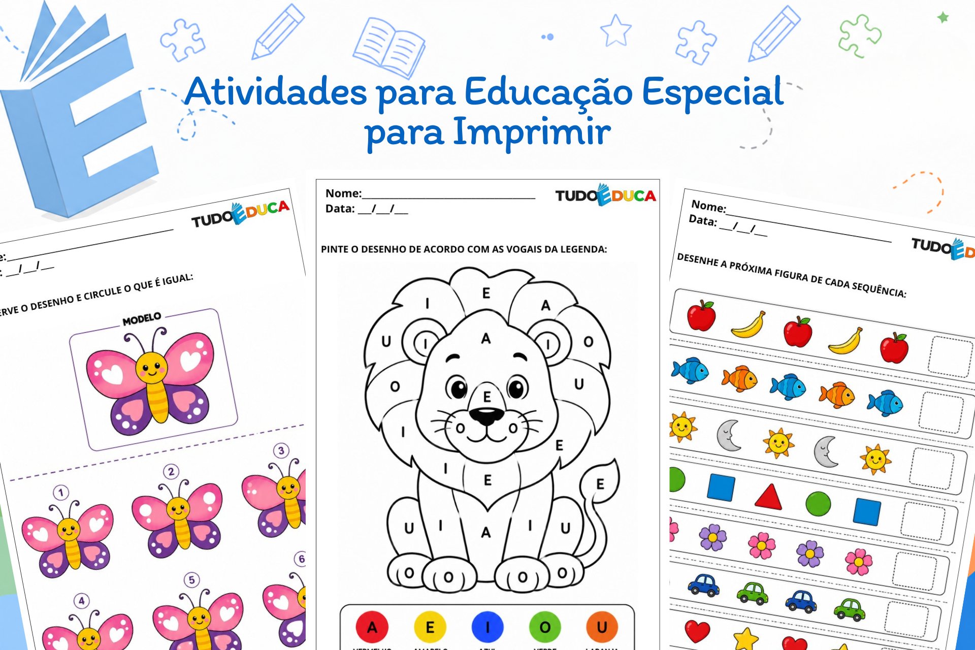 Atividades para Educação Especial para Imprimir