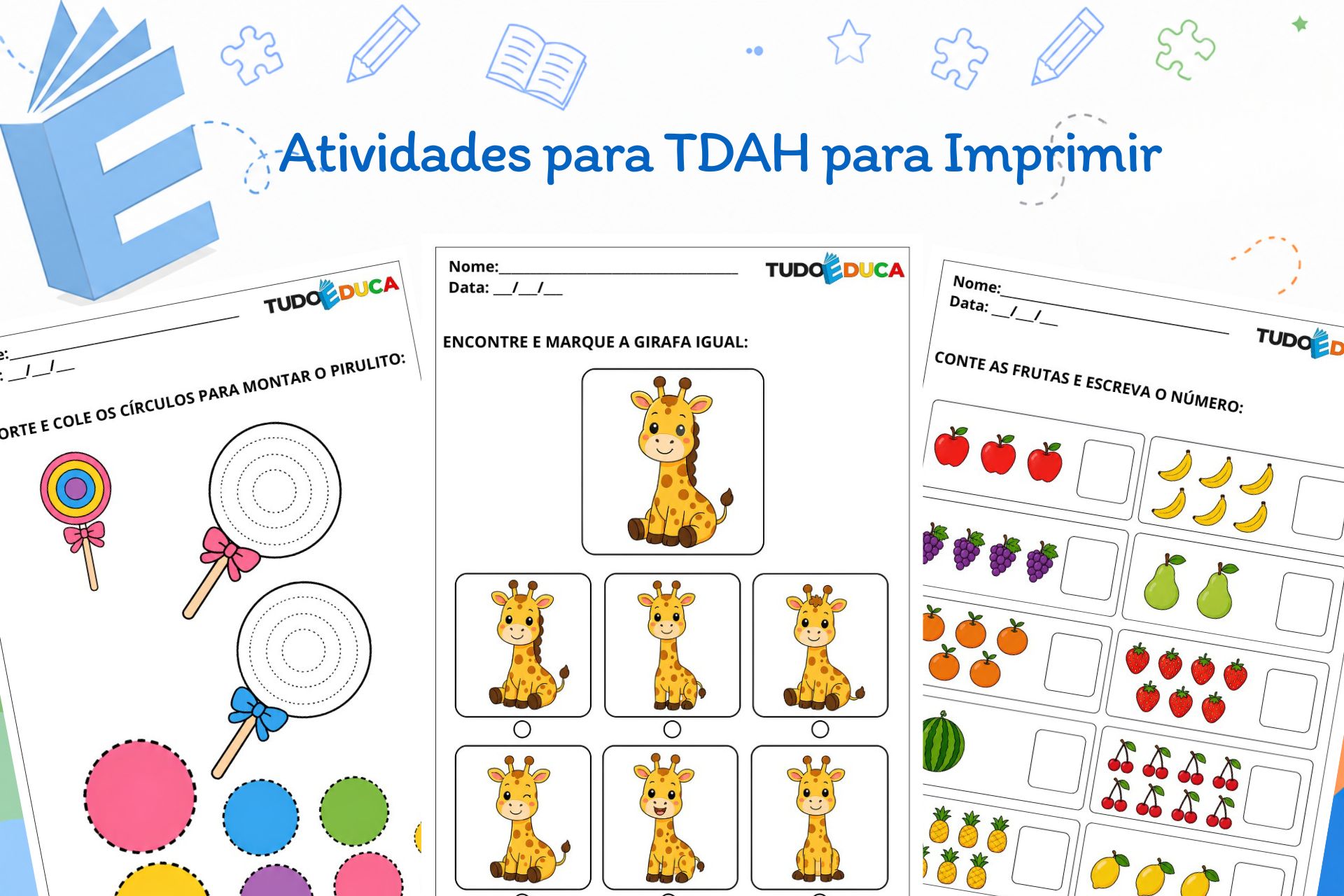 Atividades para TDAH para Imprimir