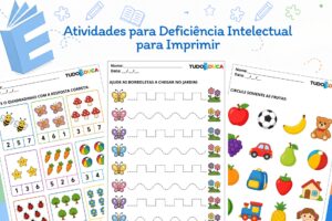 Atividades para deficiência intelectual para imprimir