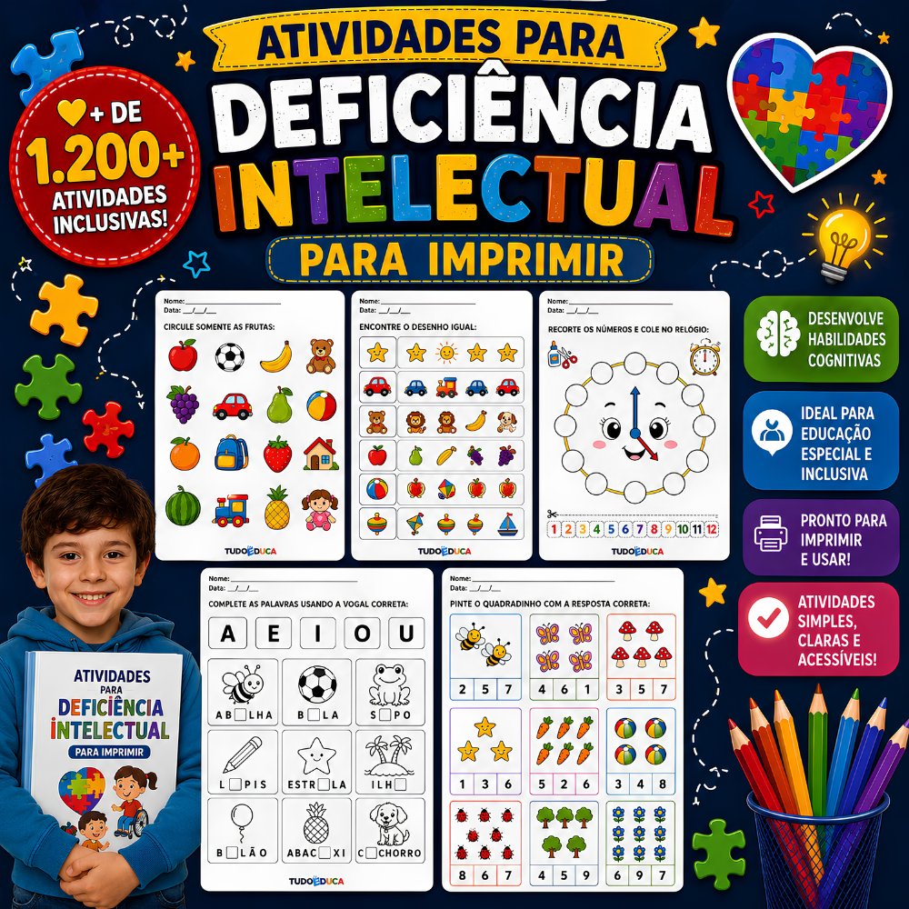 Atividades para crianças com deficiência intelectual