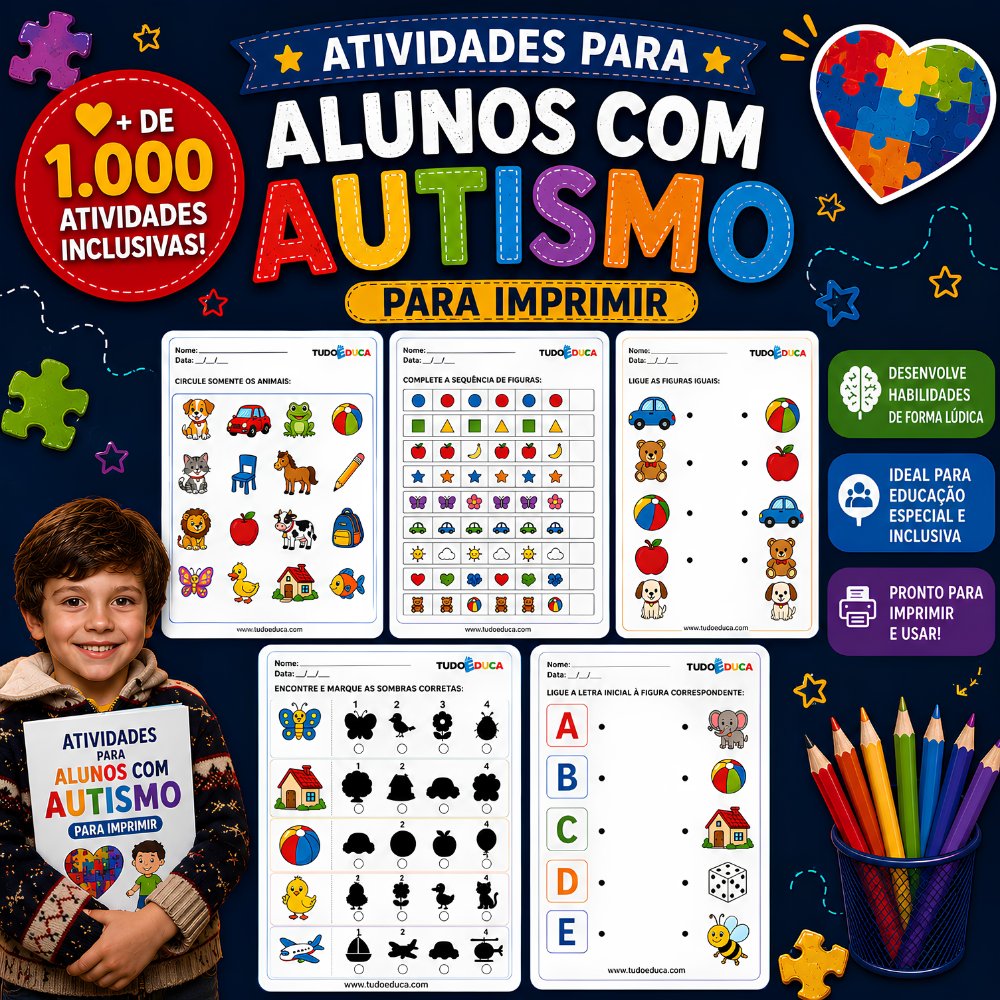 ATIVIDADES PARA ALUNOS COM AUTISMO