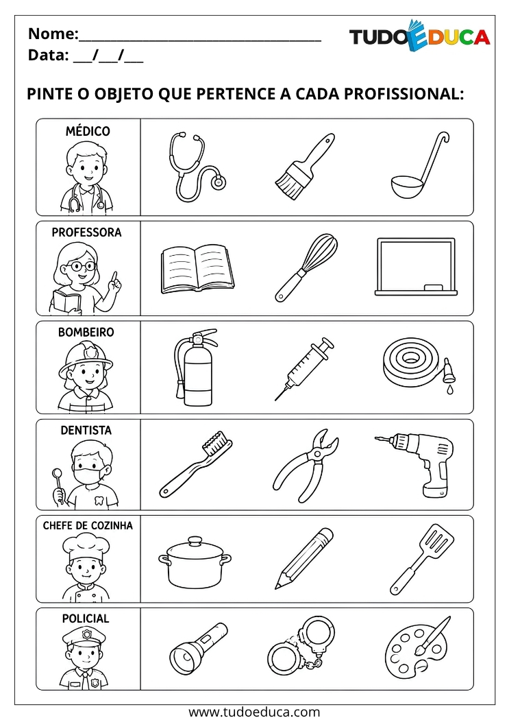 Atividade de Associação de profissões para Deficiência Intelectual