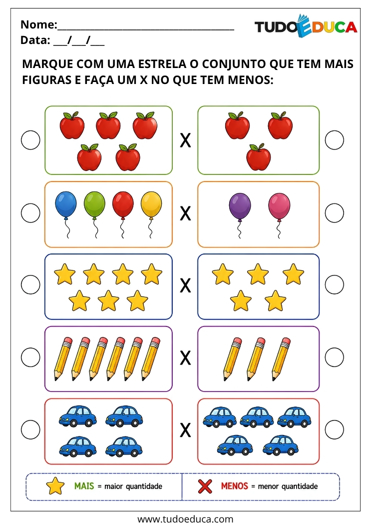 Atividade marque qual tem mais para Sala de Recursos Multifuncionais