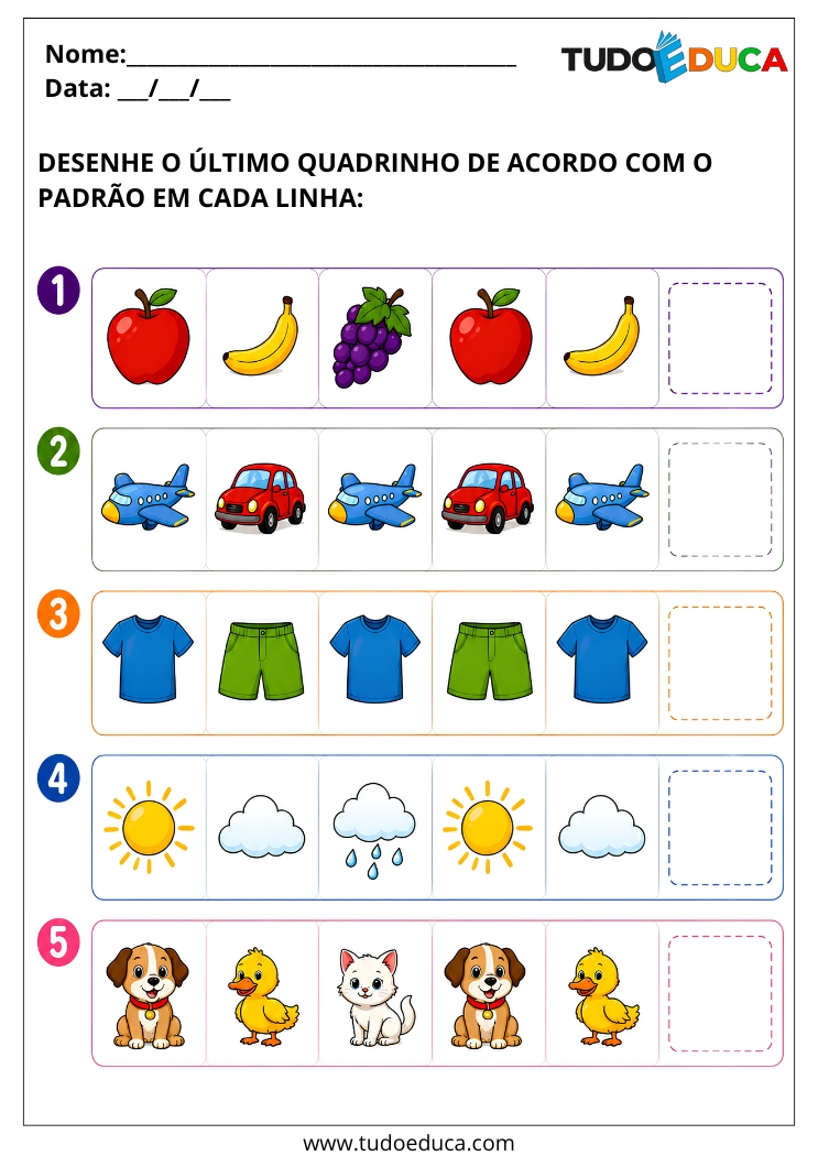 Atividade para AEE para Imprimir
