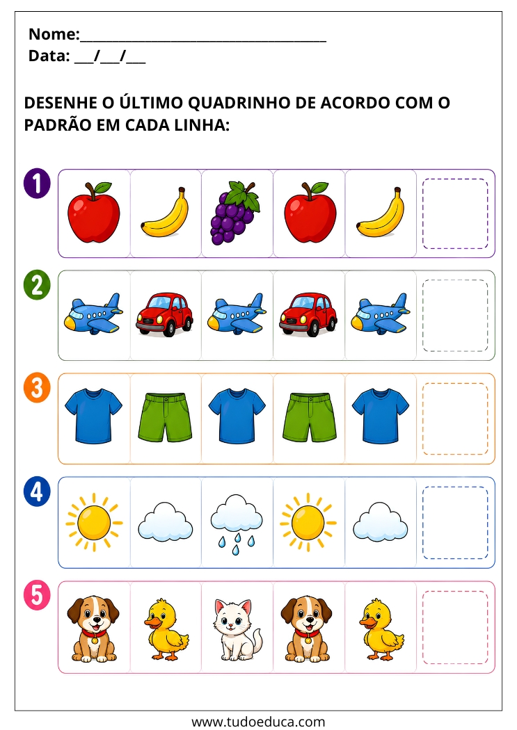 Atividade para AEE para Imprimir