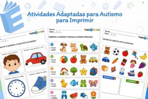 Atividades Adaptadas para Autismo para Imprimir