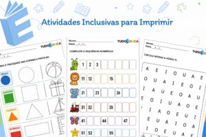 Atividades Inclusivas para Imprimir