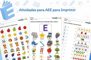 Atividades para AEE para Imprimir
