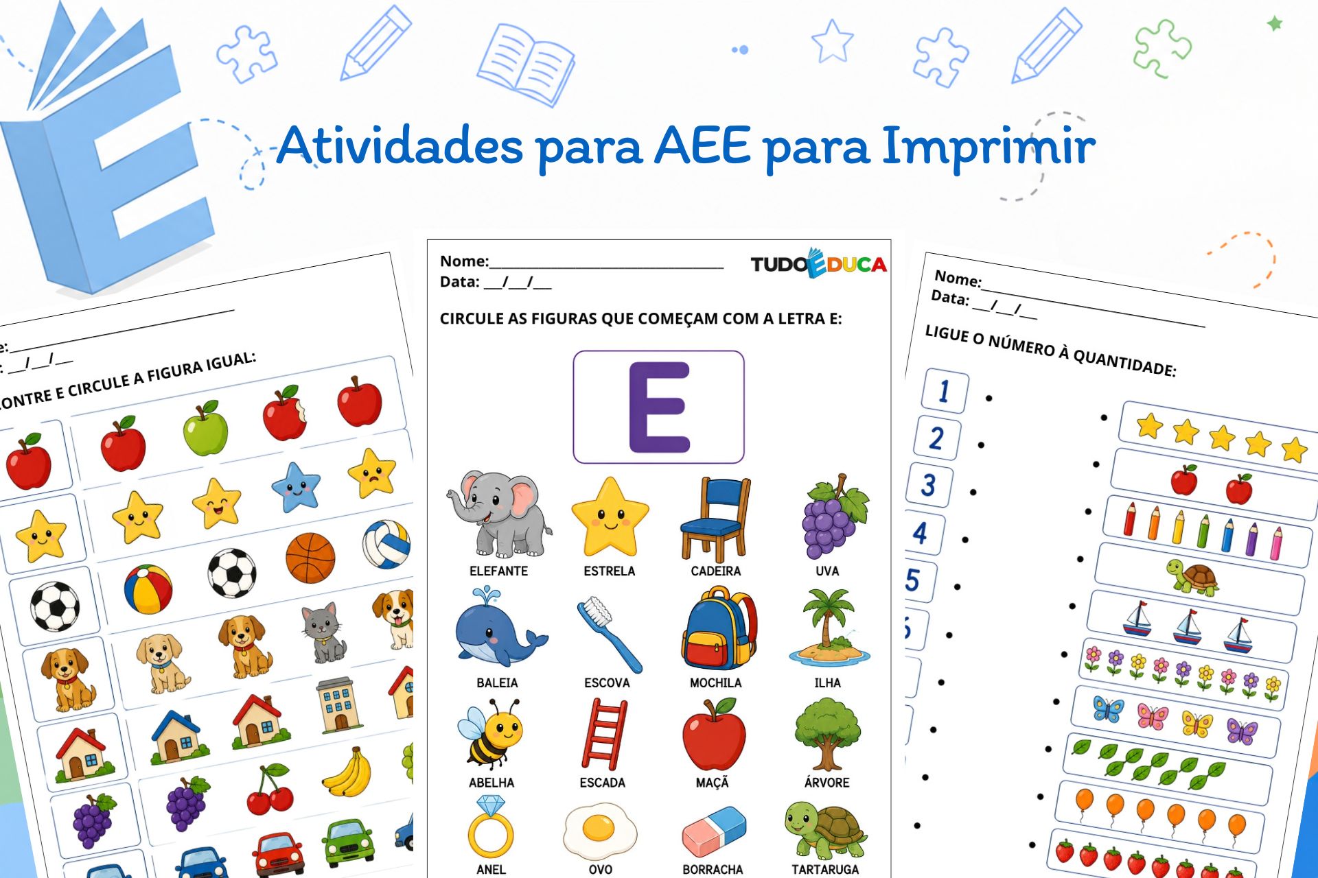 Atividades para AEE para Imprimir