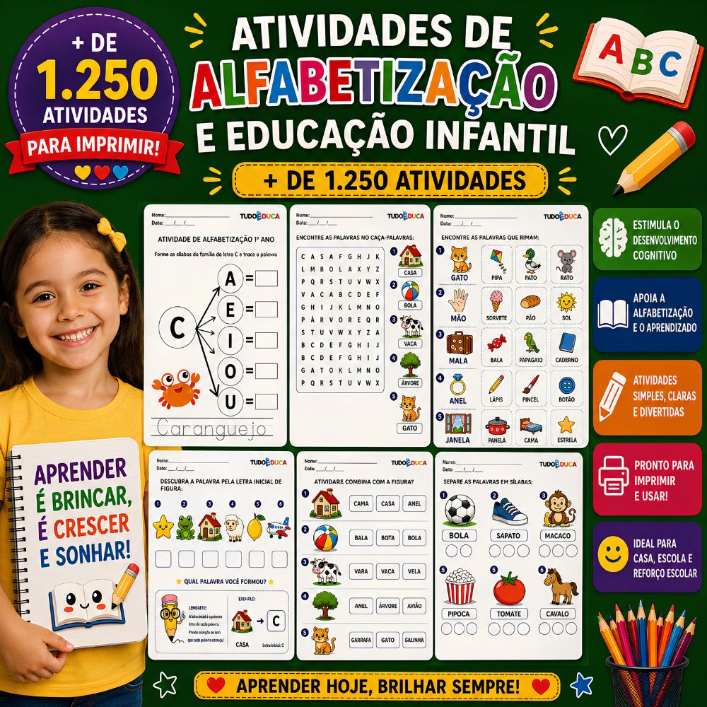 Banner Atividades para Educação Infantil