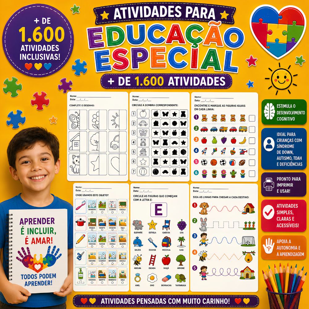 Banner Atividades para Educação Especial
