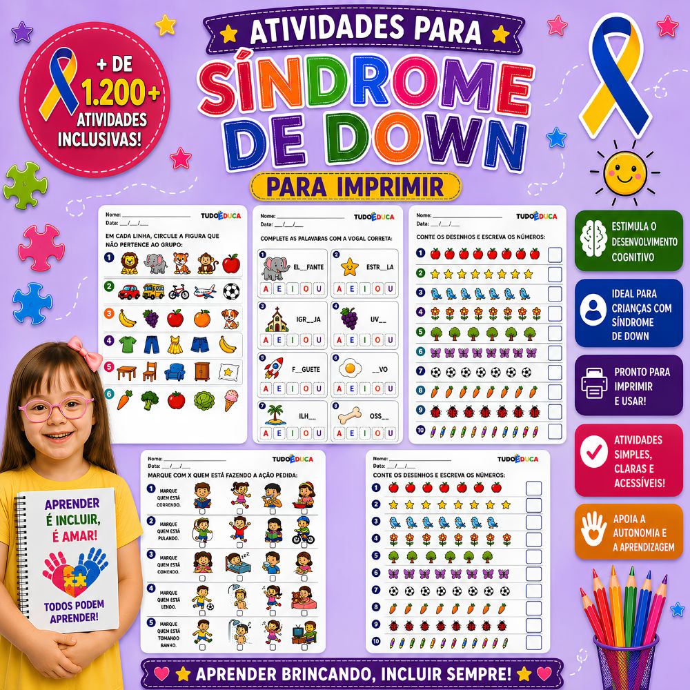 Banner Atividades para Síndrome de Down