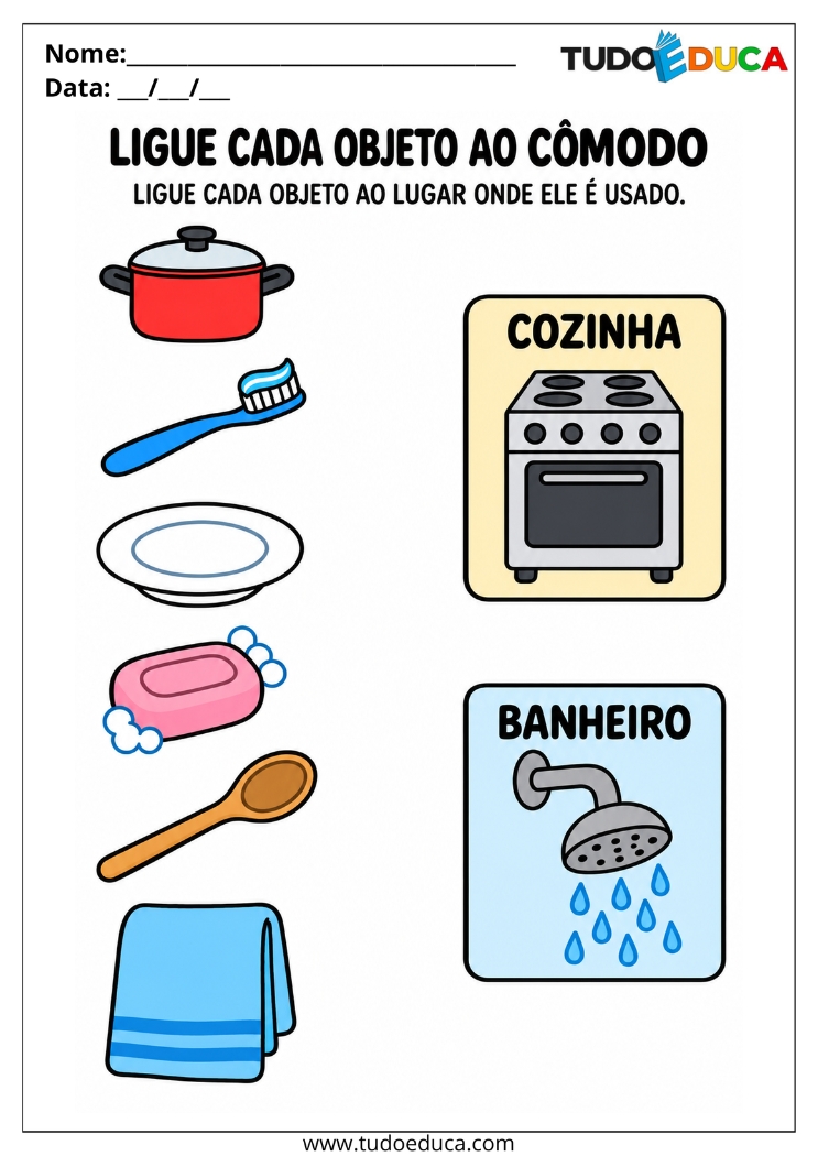 Atividade de Classificação de objetos para Deficiência Intelectual