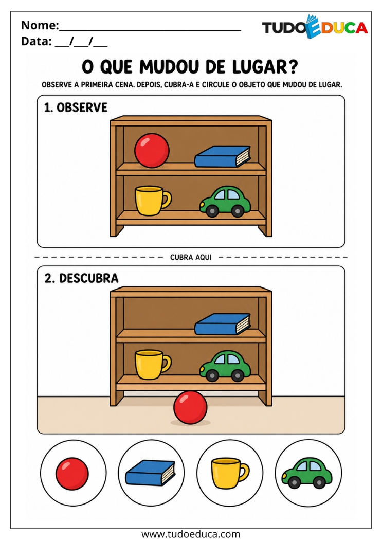 Atividade de Memória para Deficiência Intelectual