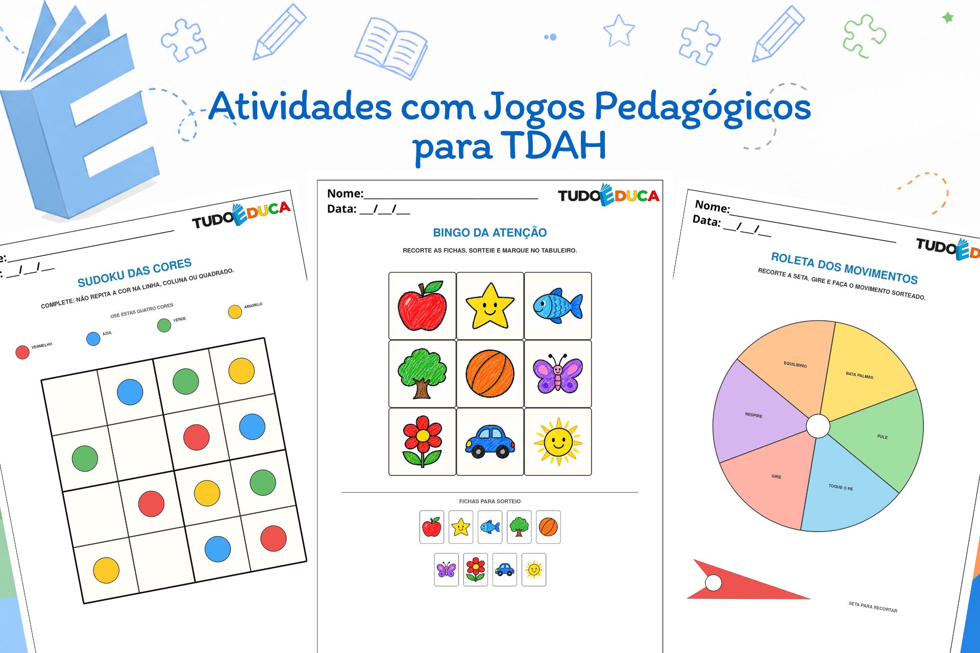 Atividades com Jogos Pedagógicos para TDAH