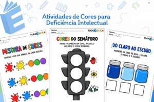 Atividades de Cores para Deficiência Intelectual