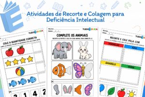 Atividades de Recorte e Colagem para Deficiência Intelectual