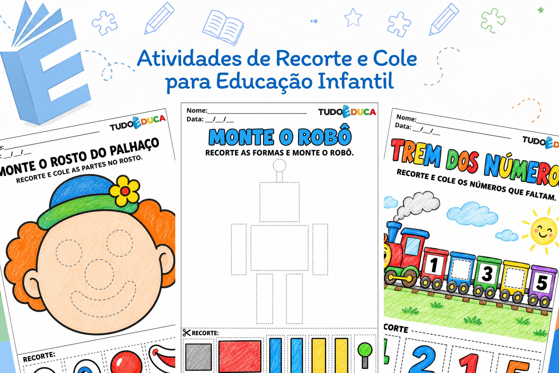 Atividades de Recorte e Cole para Educação Infantil