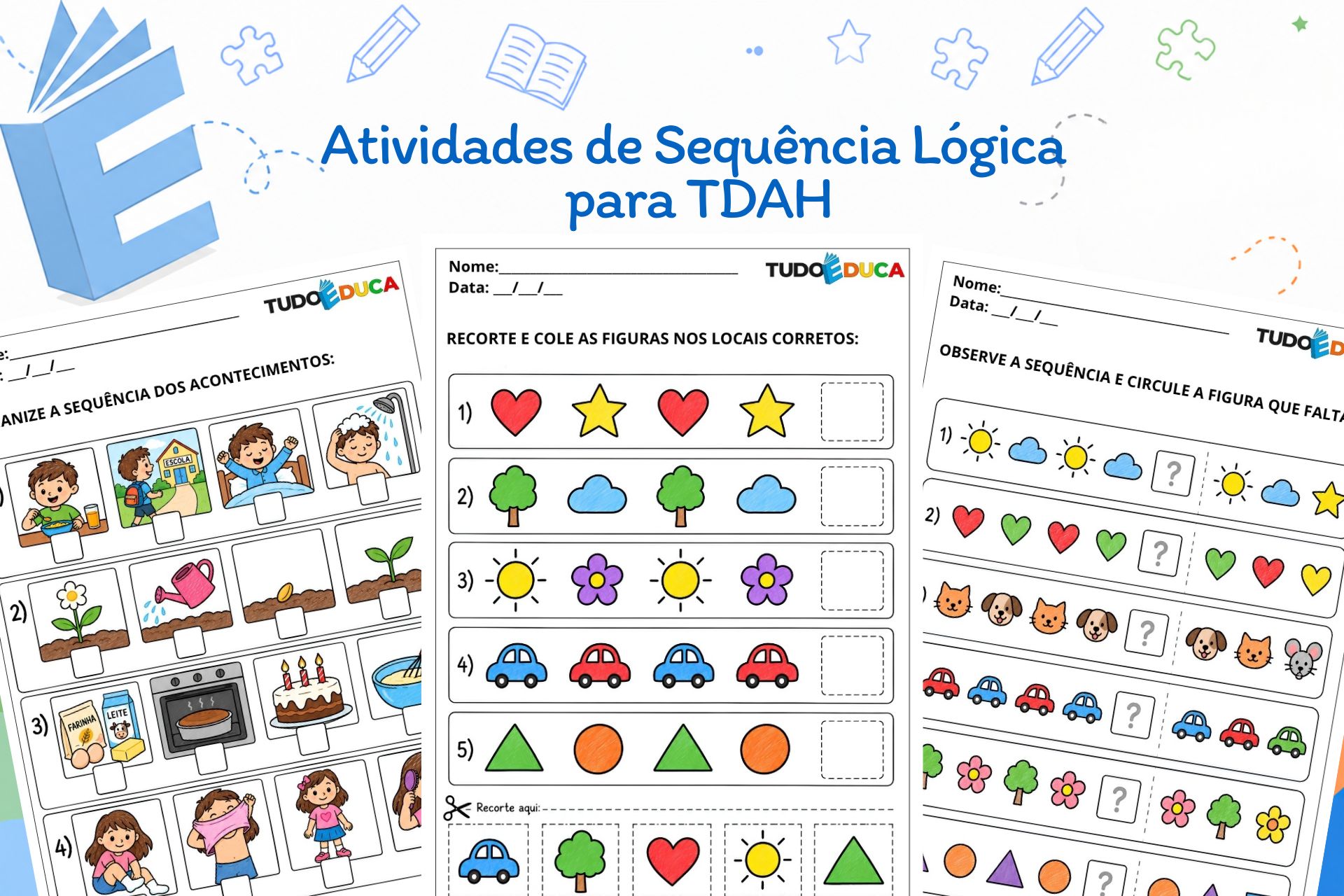 Atividades de Sequência Lógica para TDAH