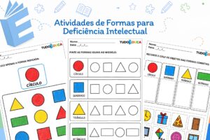 Atividades de formas para deficiência intelectual