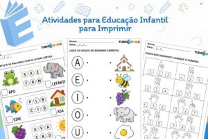 Atividades para Educação Infantil para Imprimir