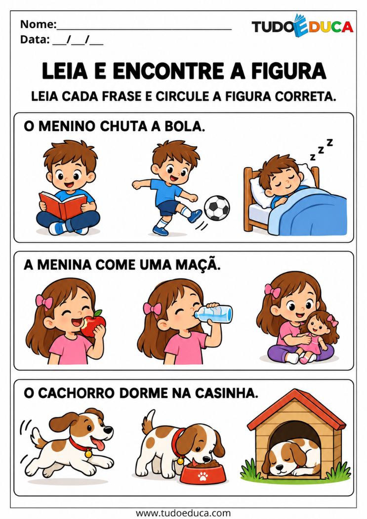 Atividade de Alfabetização para Síndrome de Down encontre a ação