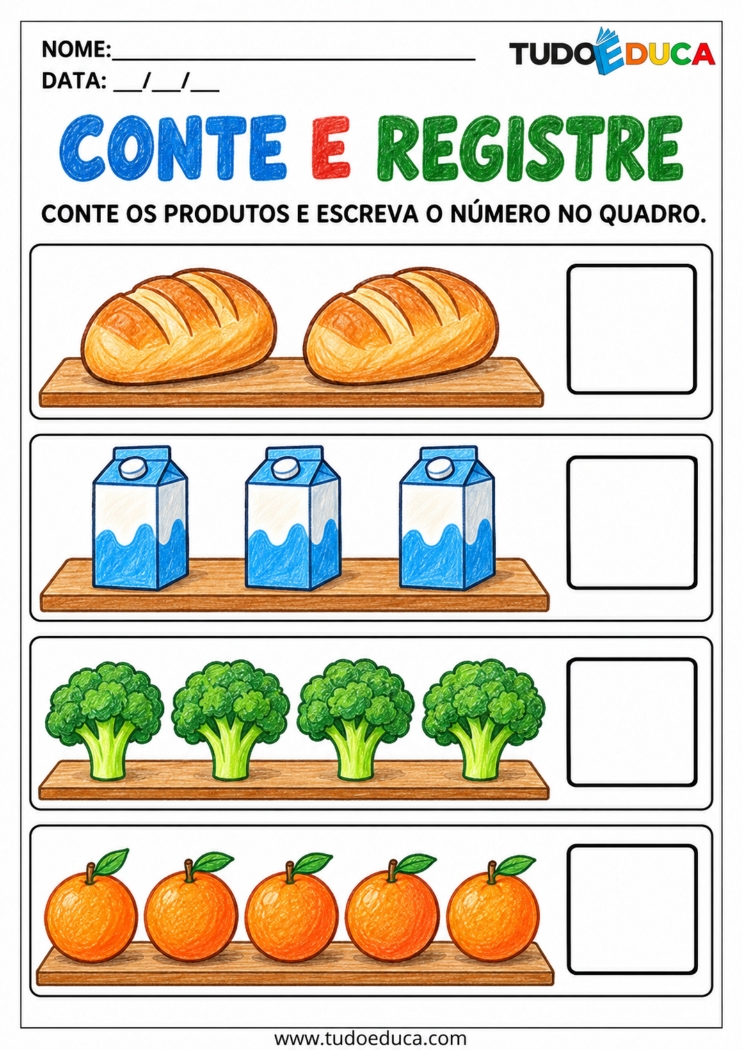 Atividade de Contagem para Autismo