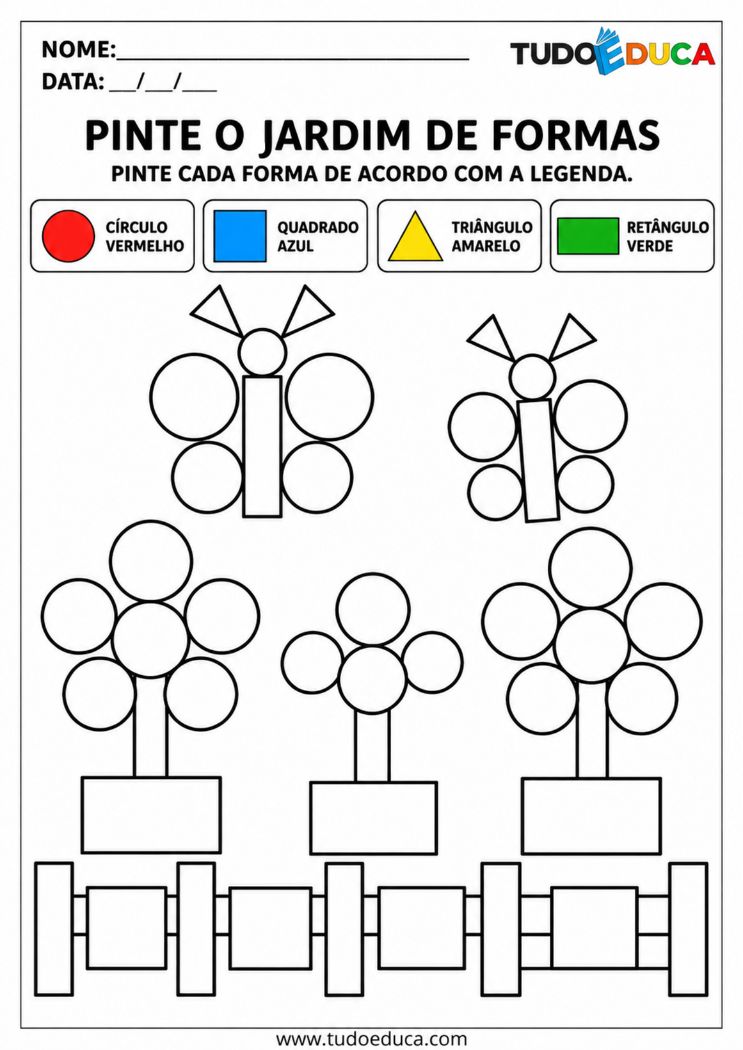 Atividade de Cores e Formas para Síndrome de Down