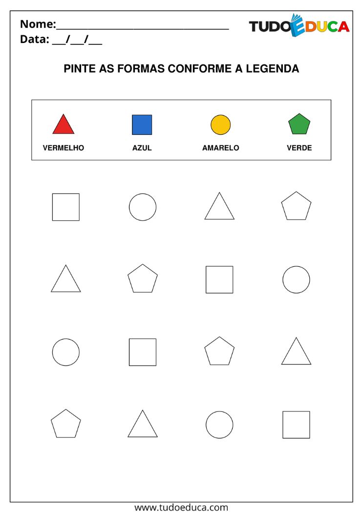 Atividade de Percepção Visual para AEE com formas