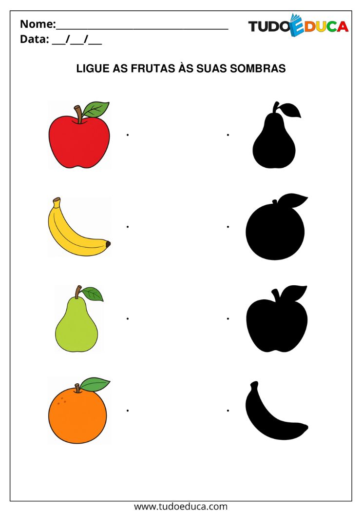 Atividade de Percepção Visual para AEE com sombras