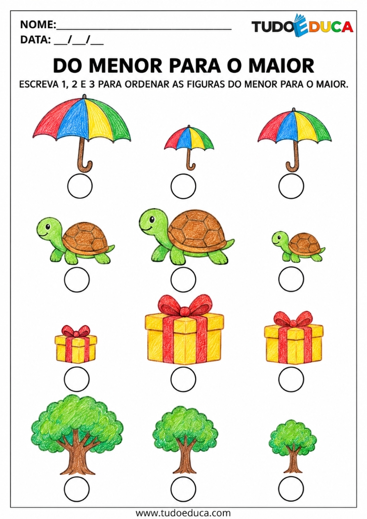 Atividade de Sequência Lógica para Deficiência Intelectual
