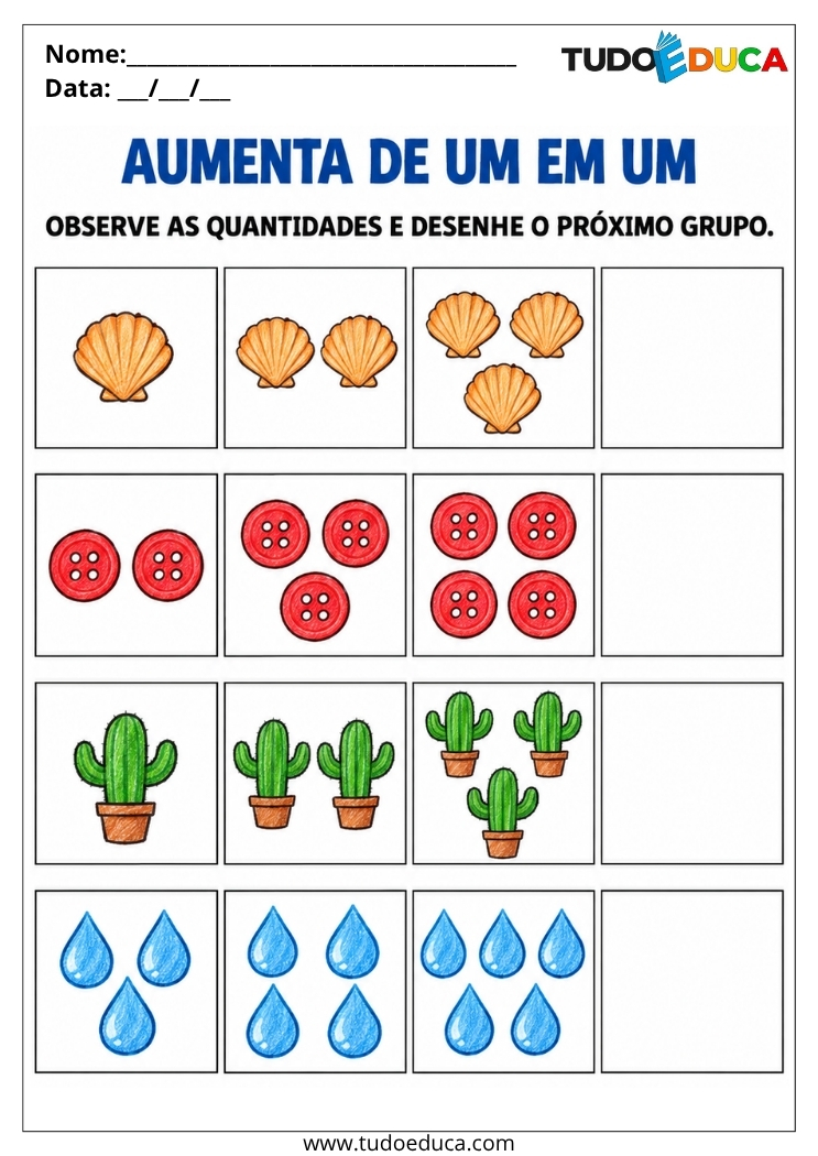 Atividade de Sequência Lógica progressiva para Deficiência Intelectual