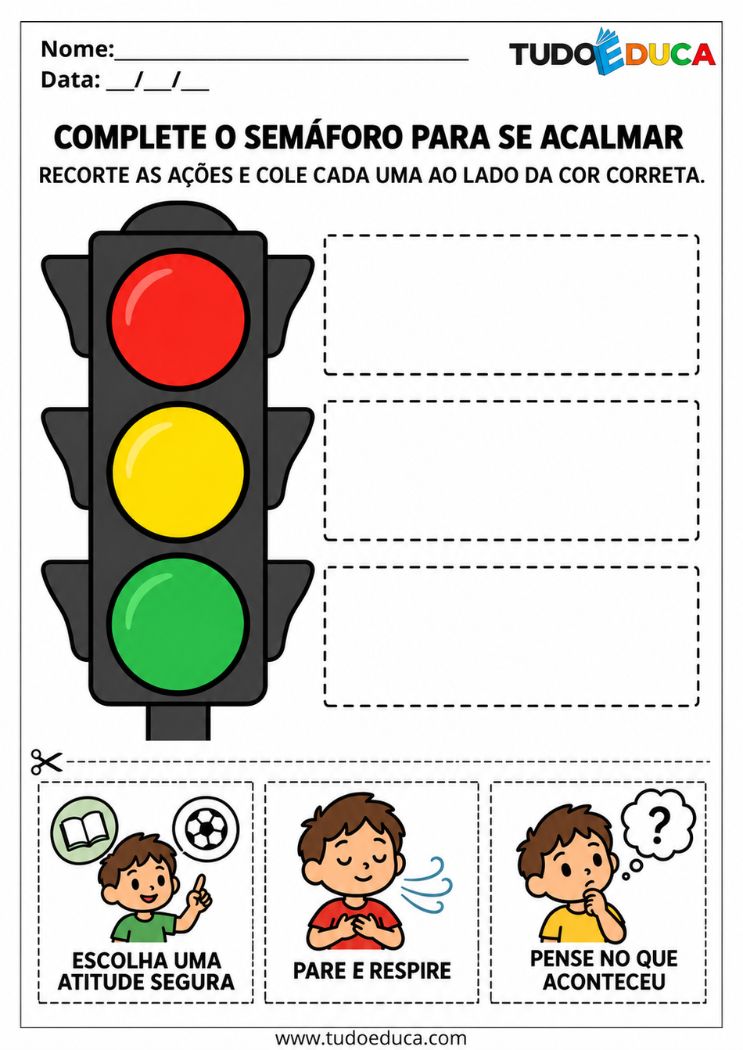 Atividade de acalmar as Emoções para AEE