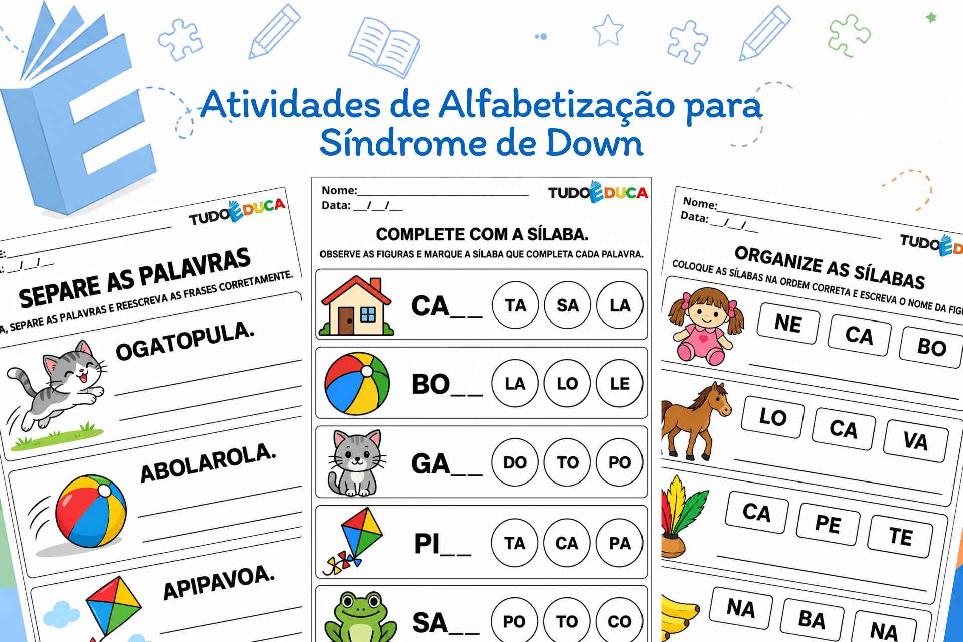 Atividades de Alfabetização para Síndrome de Down