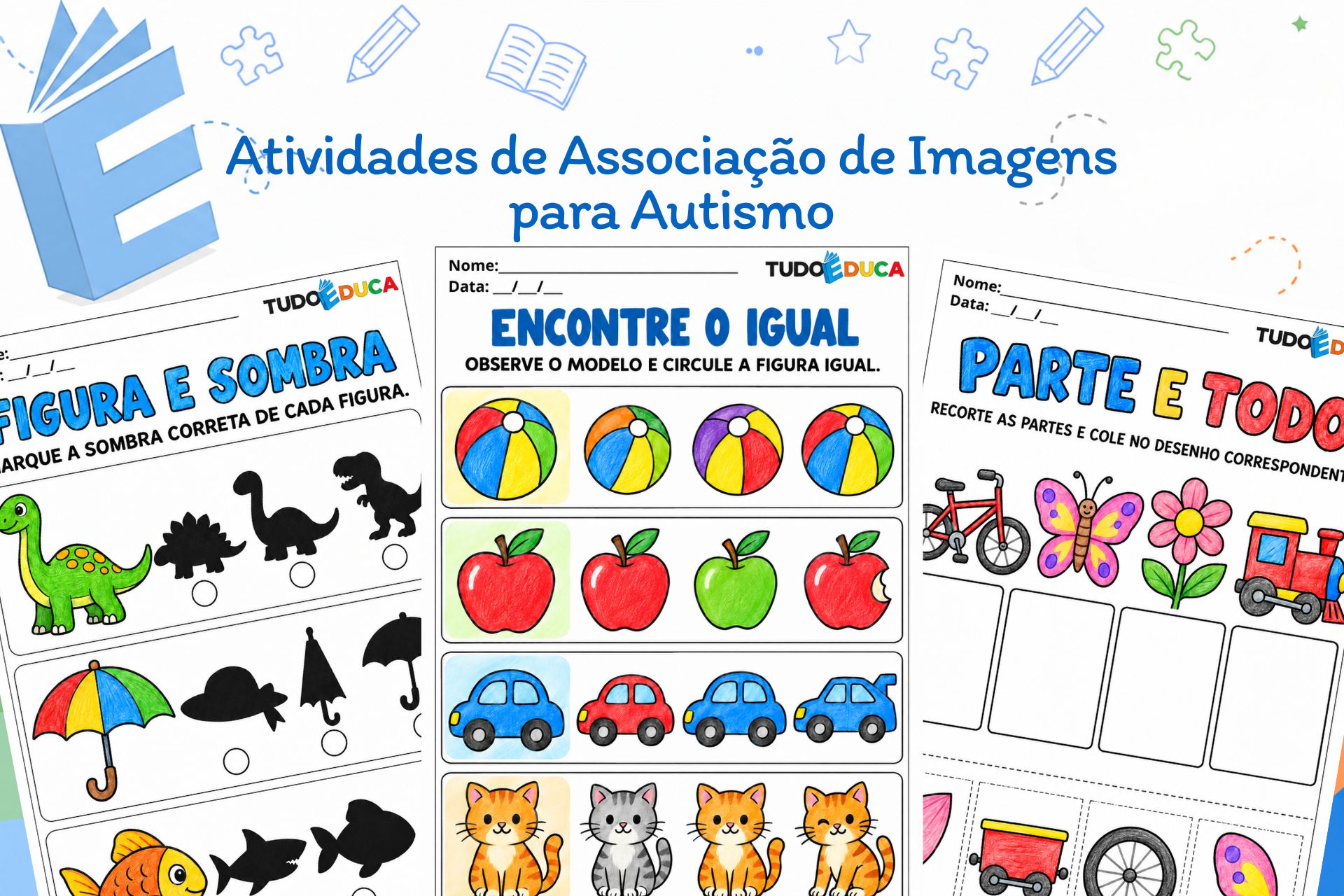 Atividades de Associação de Imagens para Autismo