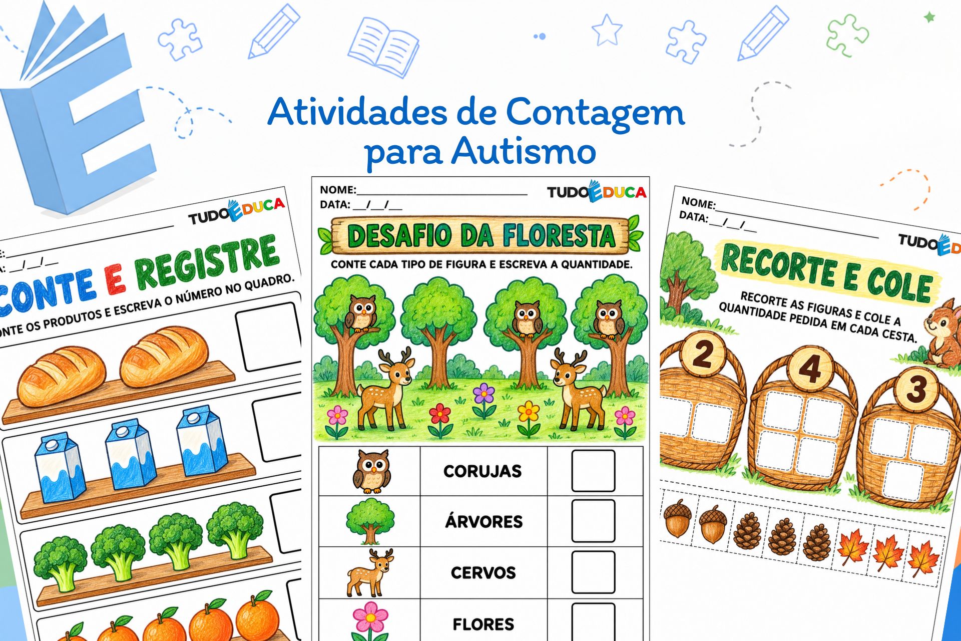 Atividades de Contagem para Autismo