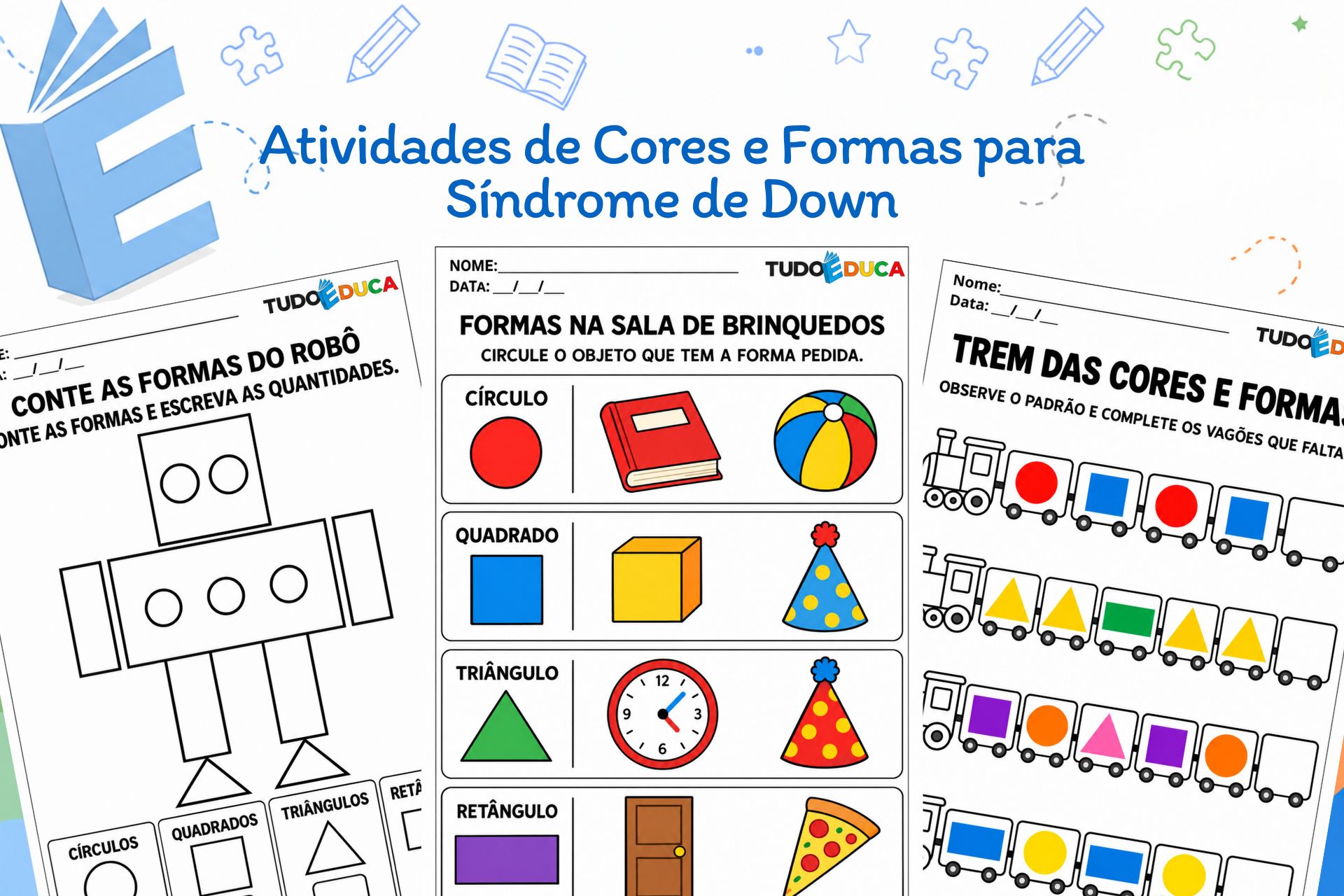 Atividades de Cores e Formas para Síndrome de Down