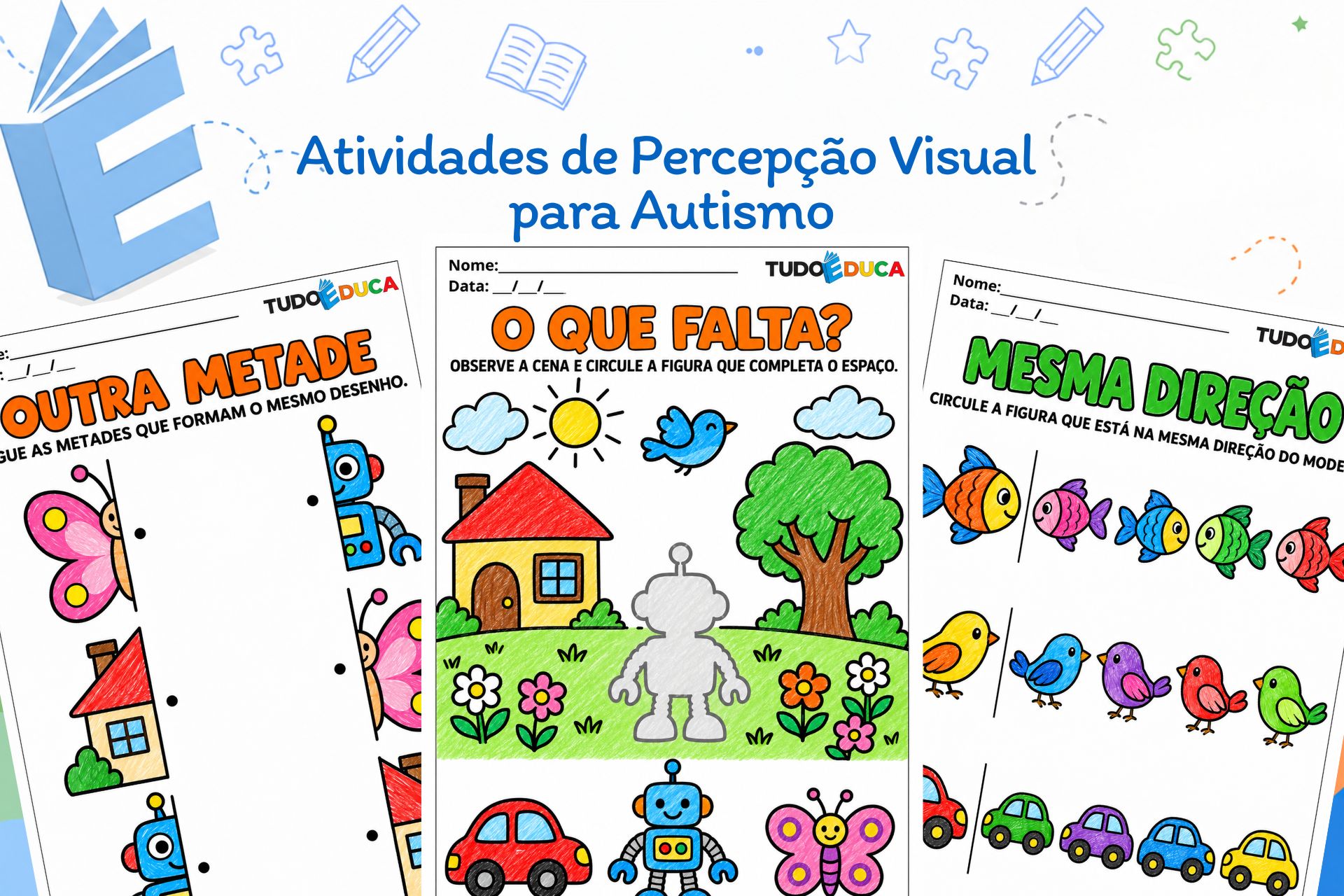Atividades de Percepção Visual para Autismo