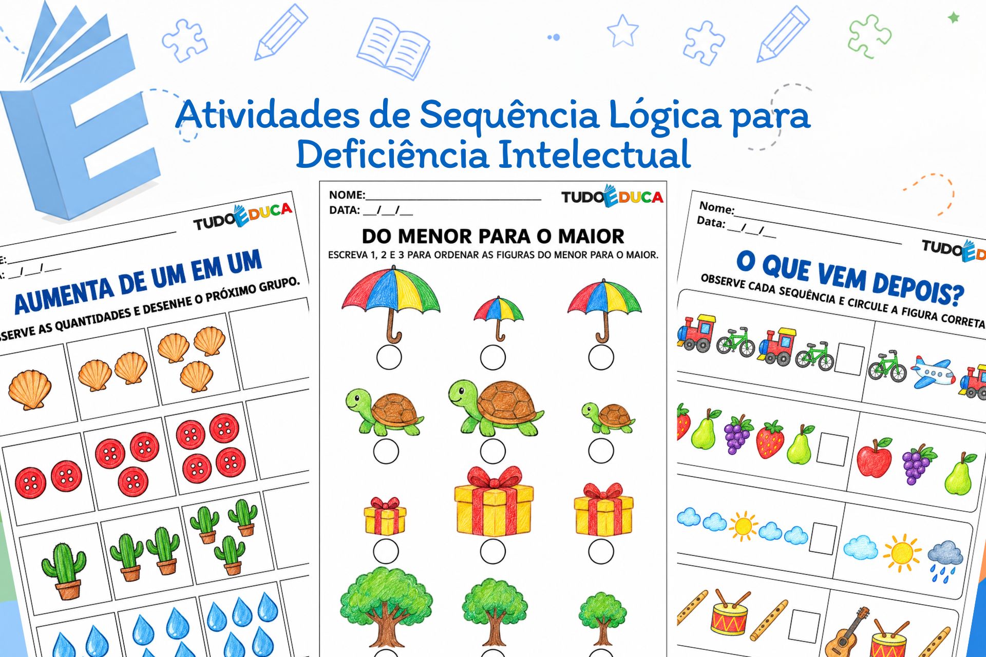 Atividades de Sequência Lógica para Deficiência Intelectual
